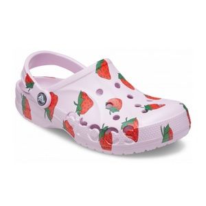 Crocs Baya Strawberry Slip On Clogs in Pink size 8